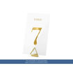 Picture of TRANSPARENT TABLE NUMBERS 7X12CM - 20 PACK